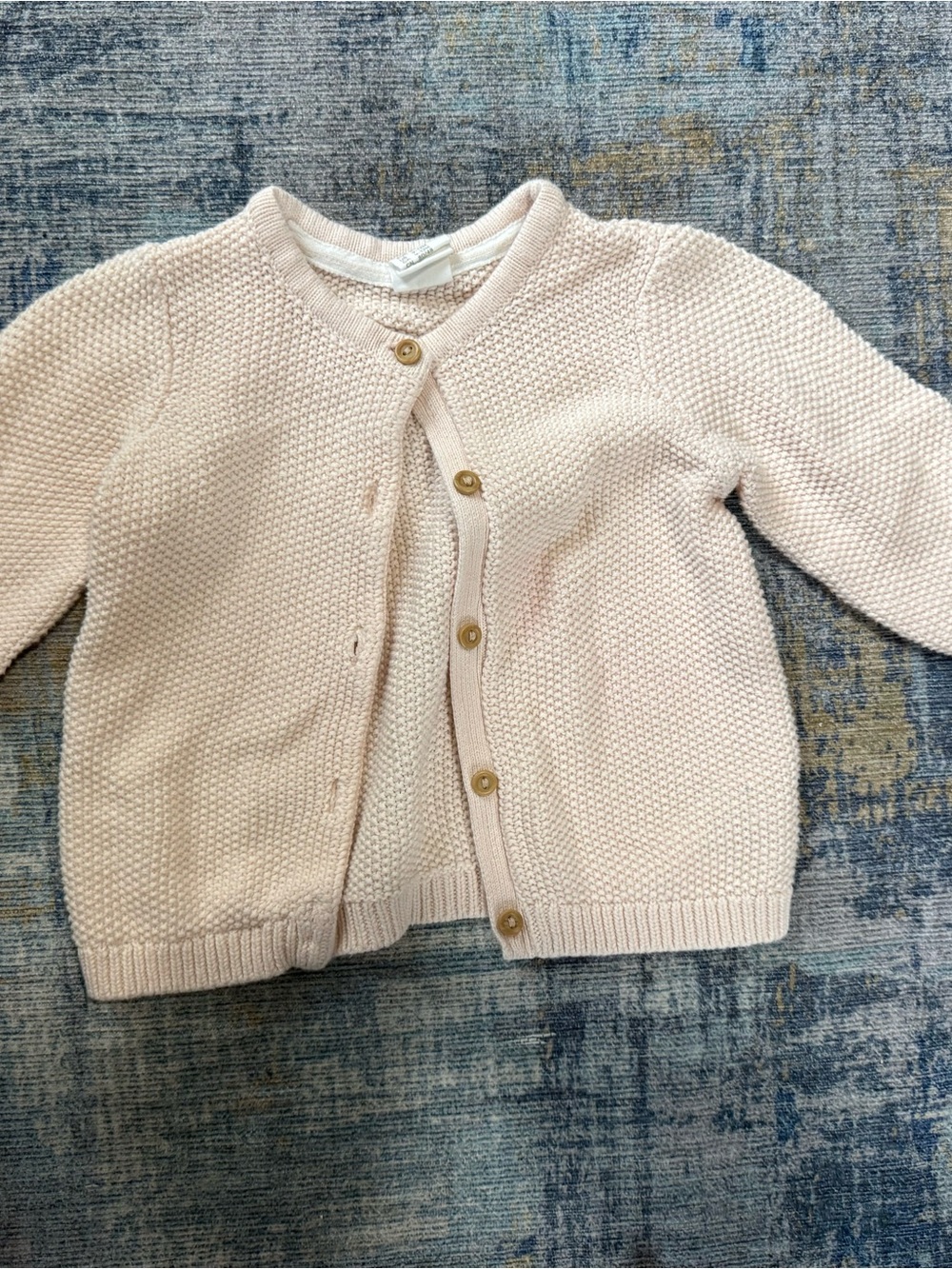 H&M Pale Pink Knit Baby Cardigan